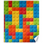 Lego Bricks, Colorful Dots Background Canvas 8  x 10 