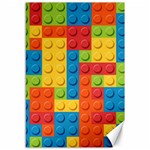 Lego Bricks, Colorful Dots Background Canvas 12  x 18 