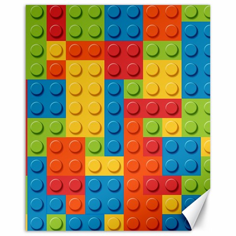 Lego Bricks, Colorful Dots Background Canvas 16  x 20  from ArtsNow.com 15.75 x19.29  Canvas - 1