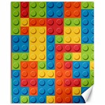 Lego Bricks, Colorful Dots Background Canvas 16  x 20 