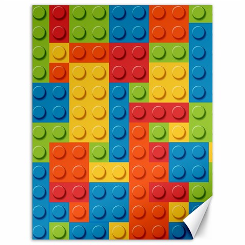 Lego Bricks, Colorful Dots Background Canvas 18  x 24  from ArtsNow.com 17.8 x23.08  Canvas - 1