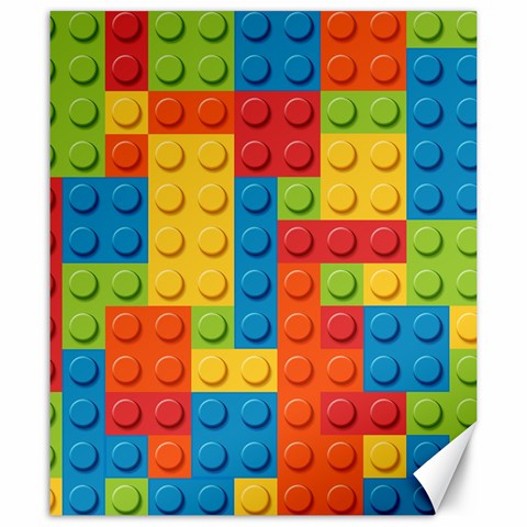 Lego Bricks, Colorful Dots Background Canvas 20  x 24  from ArtsNow.com 19.57 x23.15  Canvas - 1