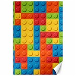 Lego Bricks, Colorful Dots Background Canvas 24  x 36 