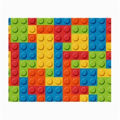 Lego Bricks, Colorful Dots Background Small Glasses Cloth (2 Sides) from ArtsNow.com Front