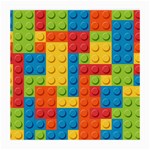 Lego Bricks, Colorful Dots Background Medium Glasses Cloth