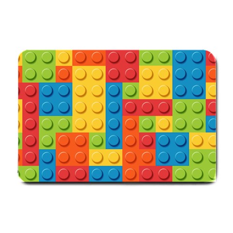 Lego Bricks, Colorful Dots Background Small Doormat from ArtsNow.com 24 x16  Door Mat