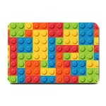 Lego Bricks, Colorful Dots Background Small Doormat