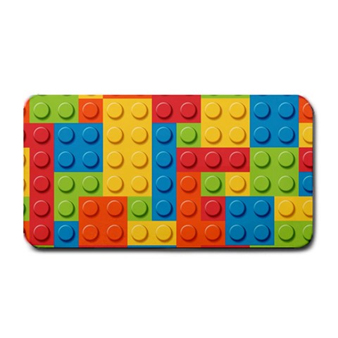 Lego Bricks, Colorful Dots Background Medium Bar Mat from ArtsNow.com 16 x8.5  Bar Mat