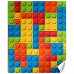 Lego Bricks, Colorful Dots Background Canvas 11  x 14 