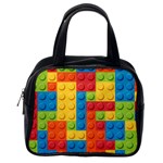 Lego Bricks, Colorful Dots Background Classic Handbag (One Side)