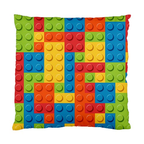 Lego Bricks, Colorful Dots Background Standard Cushion Case (Two Sides) from ArtsNow.com Front