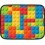 Lego Bricks, Colorful Dots Background Fleece Blanket (Mini)