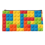 Lego Bricks, Colorful Dots Background Pencil Case