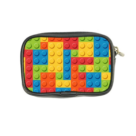 Lego Bricks, Colorful Dots Background Coin Purse from ArtsNow.com Back