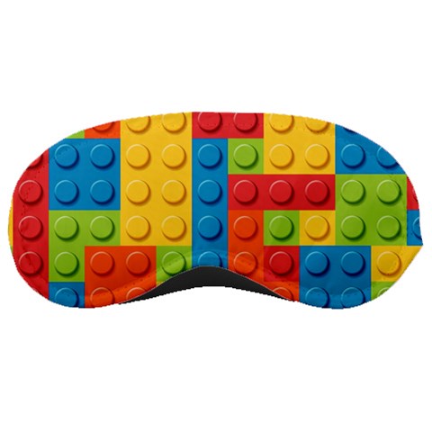 Lego Bricks, Colorful Dots Background Sleep Mask from ArtsNow.com Front