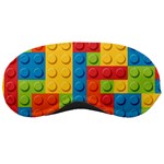 Lego Bricks, Colorful Dots Background Sleep Mask