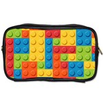 Lego Bricks, Colorful Dots Background Toiletries Bag (One Side)