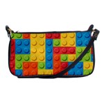 Lego Bricks, Colorful Dots Background Shoulder Clutch Bag