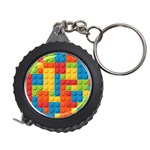 Lego Bricks, Colorful Dots Background Measuring Tape