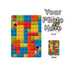 Lego Bricks, Colorful Dots Background Playing Cards 54 Designs (Mini)