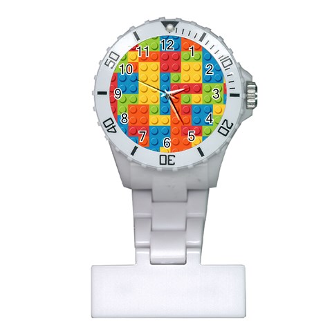 Lego Bricks, Colorful Dots Background Plastic Nurses Watch from ArtsNow.com Front