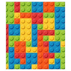 Lego Bricks, Colorful Dots Background Drawstring Pouch (Small) from ArtsNow.com Front