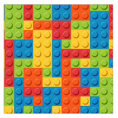 Lego Bricks, Colorful Dots Background Square Satin Scarf (36  x 36 ) from ArtsNow.com Front