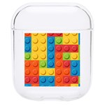 Lego Bricks, Colorful Dots Background Hard PC AirPods 1/2 Case