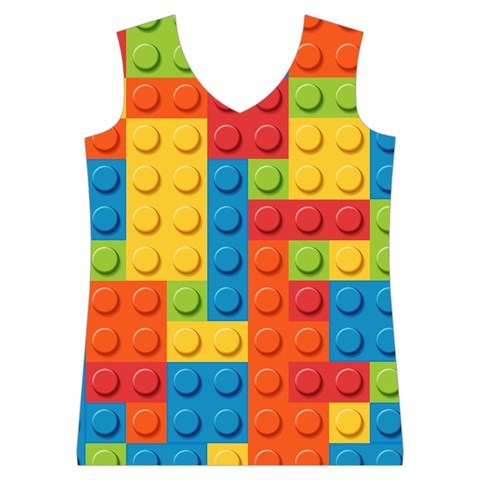 Lego Bricks, Colorful Dots Background Women s Basketball Tank Top from ArtsNow.com Front