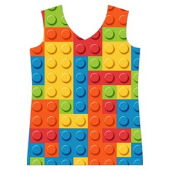 Lego Bricks, Colorful Dots Background Women s Basketball Tank Top from ArtsNow.com Front