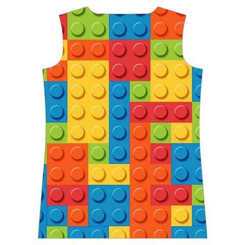 Lego Bricks, Colorful Dots Background Women s Basketball Tank Top from ArtsNow.com Back