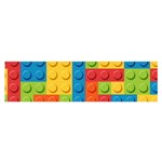 Lego Bricks, Colorful Dots Background Oblong Satin Scarf (16  x 60 )