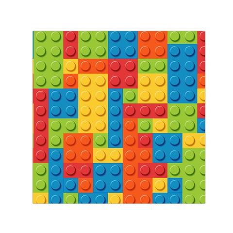 Lego Bricks, Colorful Dots Background Square Satin Scarf (30  x 30 ) from ArtsNow.com Front