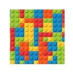 Lego Bricks, Colorful Dots Background Square Satin Scarf (30  x 30 )