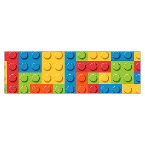 Lego Bricks, Colorful Dots Background Toiletries Pouch from ArtsNow.com Hand Strap