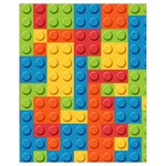 Lego Bricks, Colorful Dots Background Drawstring Bag (Small)