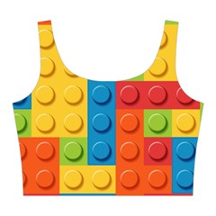 Lego Bricks, Colorful Dots Background Midi Sleeveless Dress from ArtsNow.com Top Front