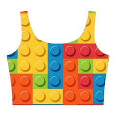 Lego Bricks, Colorful Dots Background Midi Sleeveless Dress from ArtsNow.com Top Back