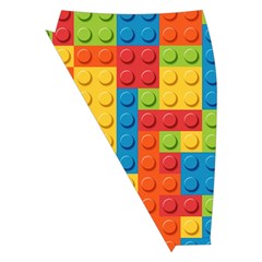 Lego Bricks, Colorful Dots Background Midi Wrap Pencil Skirt from ArtsNow.com Front Left