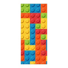 Lego Bricks, Colorful Dots Background Pleated Skirt from ArtsNow.com Back Pleats