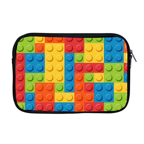 Lego Bricks, Colorful Dots Background Apple MacBook Pro 17  Zipper Case from ArtsNow.com Front