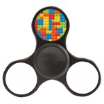 Lego Bricks, Colorful Dots Background Finger Spinner