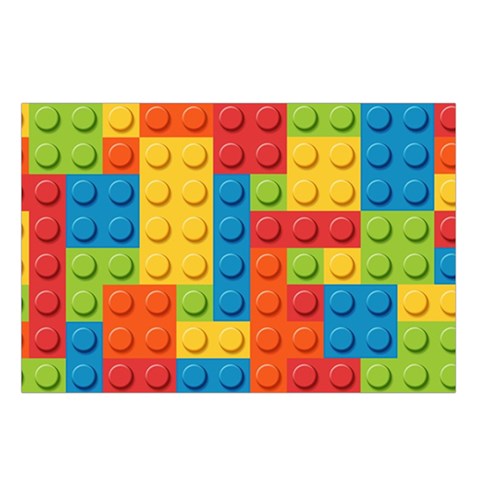 Lego Bricks, Colorful Dots Background Belt Pouch Bag (Large) from ArtsNow.com Loop