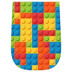 Lego Bricks, Colorful Dots Background Wristlet Pouch Bag (Small) from ArtsNow.com Left Side