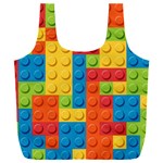 Lego Bricks, Colorful Dots Background Full Print Recycle Bag (XXL)