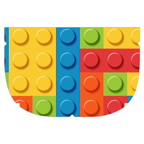 Lego Bricks, Colorful Dots Background Make Up Case (Small) from ArtsNow.com Side Right