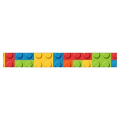 Lego Bricks, Colorful Dots Background Make Up Case (Small) from ArtsNow.com Zipper Tape Front