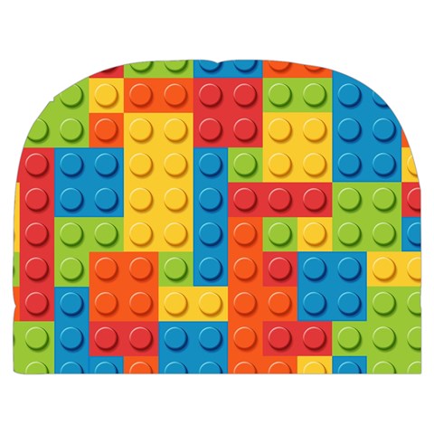 Lego Bricks, Colorful Dots Background Make Up Case (Medium) from ArtsNow.com Front