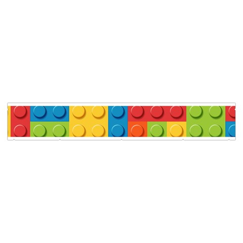 Lego Bricks, Colorful Dots Background Make Up Case (Medium) from ArtsNow.com Zipper Front