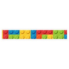 Lego Bricks, Colorful Dots Background Make Up Case (Medium) from ArtsNow.com Zipper Front